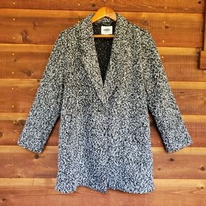 Old Navy Marled Gray Blazer Cardigan Sweater